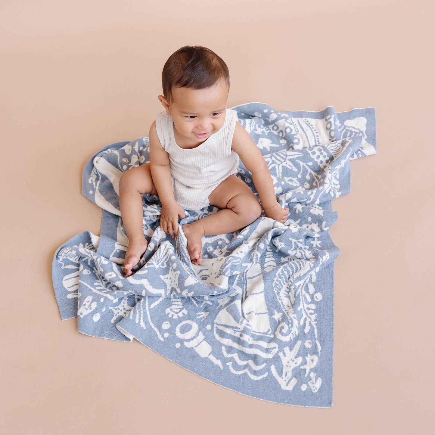 Blanket Nautical Cotton Baby Gift