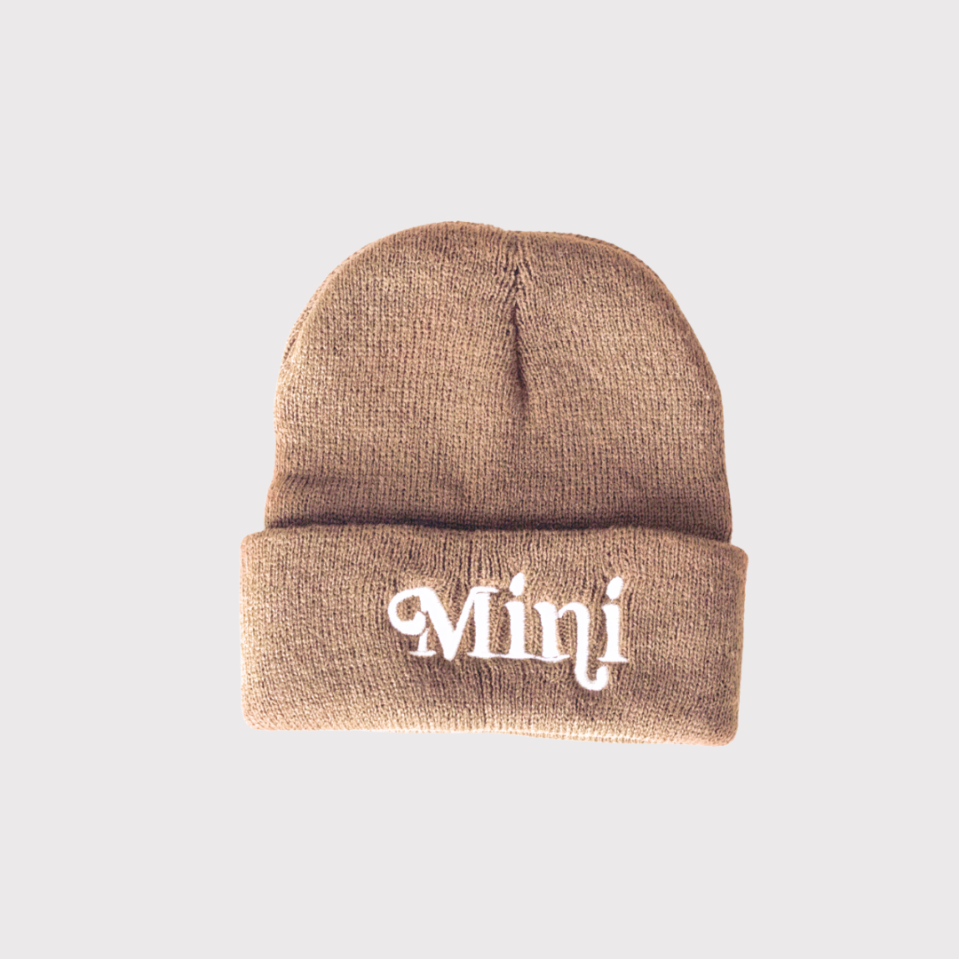 Matching Knit Hats- Mini- Tan