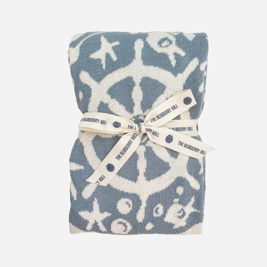 Blanket Nautical Cotton Baby Gift