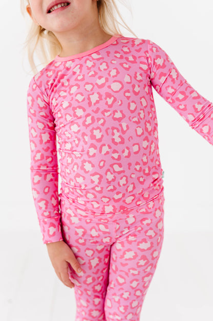 Pink Leopard Long Sleeve Jammies Set